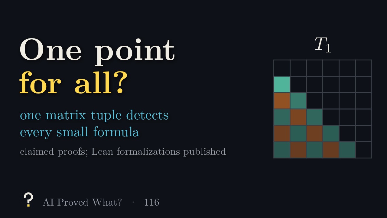 Play Episode 116: One point for all? A strictly lower-triangular integration matrix, shaded by entry size.