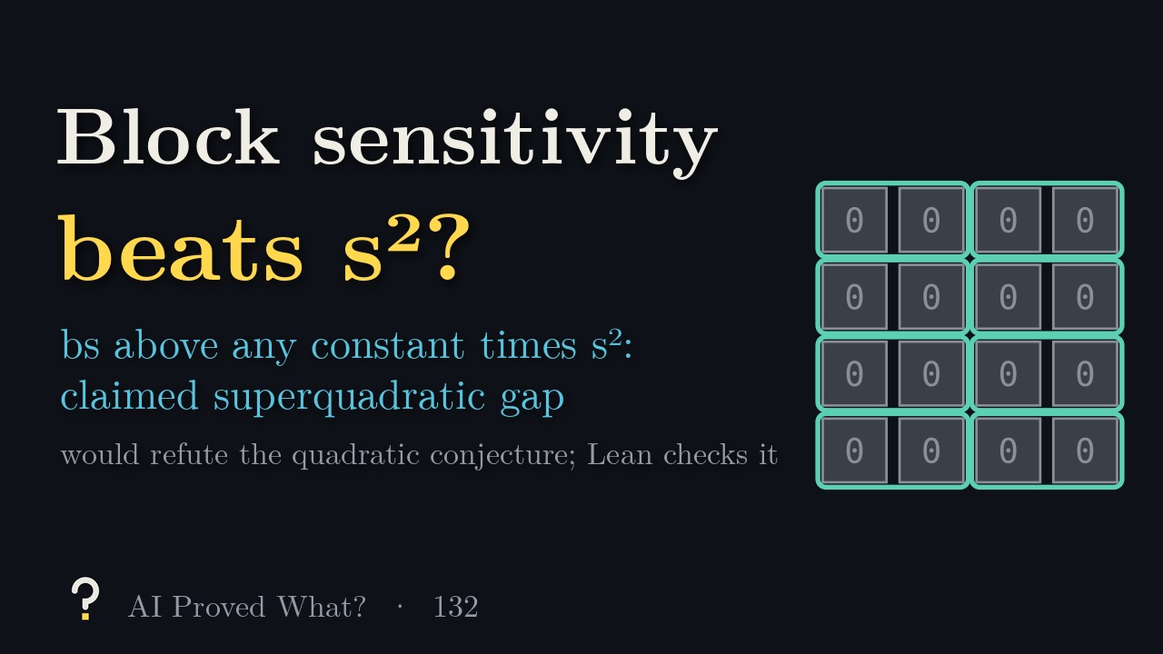 Play Episode 132: Beats sensitivity squared? A four by four grid of zero bits with eight disjoint pairs outlined.