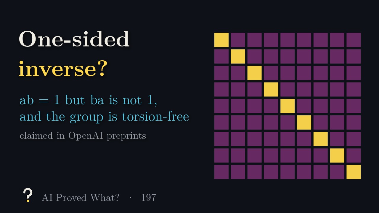 Play Episode 197: One-sided inverse? A grid of vertex pairs in which only the diagonal clump survives.