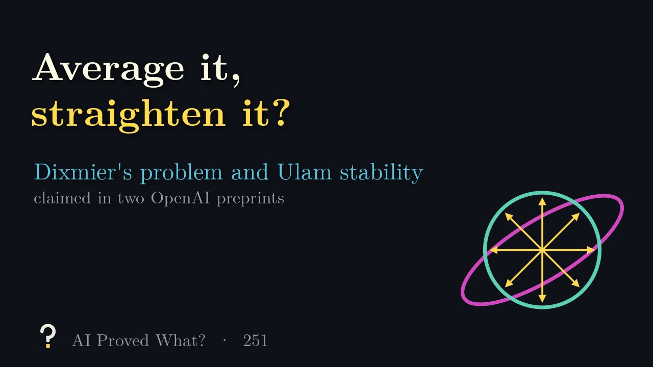 Play Episode 251: Average it, straighten it? A stretched ellipse and the round circle an averaged inner product gives.