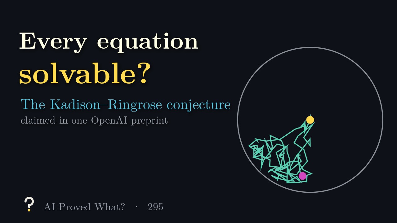 Play Episode 295: Every equation solvable? A random walk wandering inside a circle.