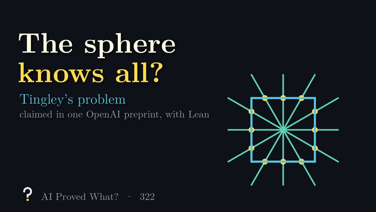 Play Episode 322: The sphere knows all? A square unit sphere with rays stretched out from it.