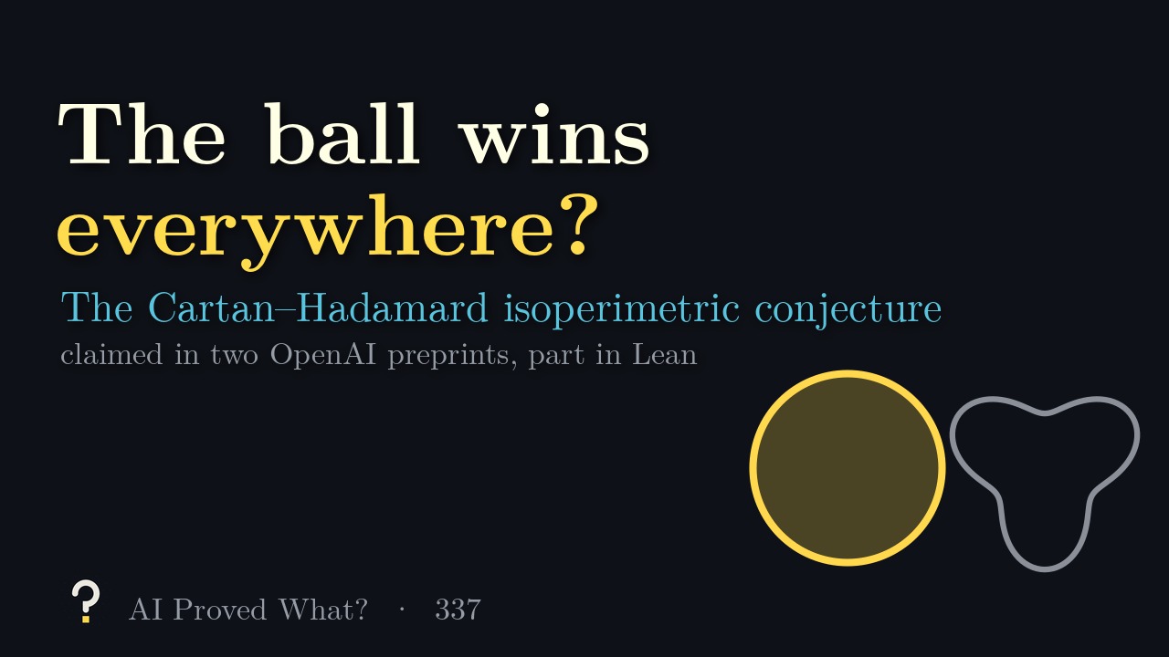 Play Episode 337: The ball wins everywhere? A yellow round disk beside a grey wobbly region.