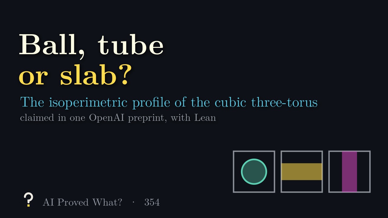Play Episode 354: Ball, tube or slab? Three grey squares holding a teal ball, a yellow tube and a pink slab.
