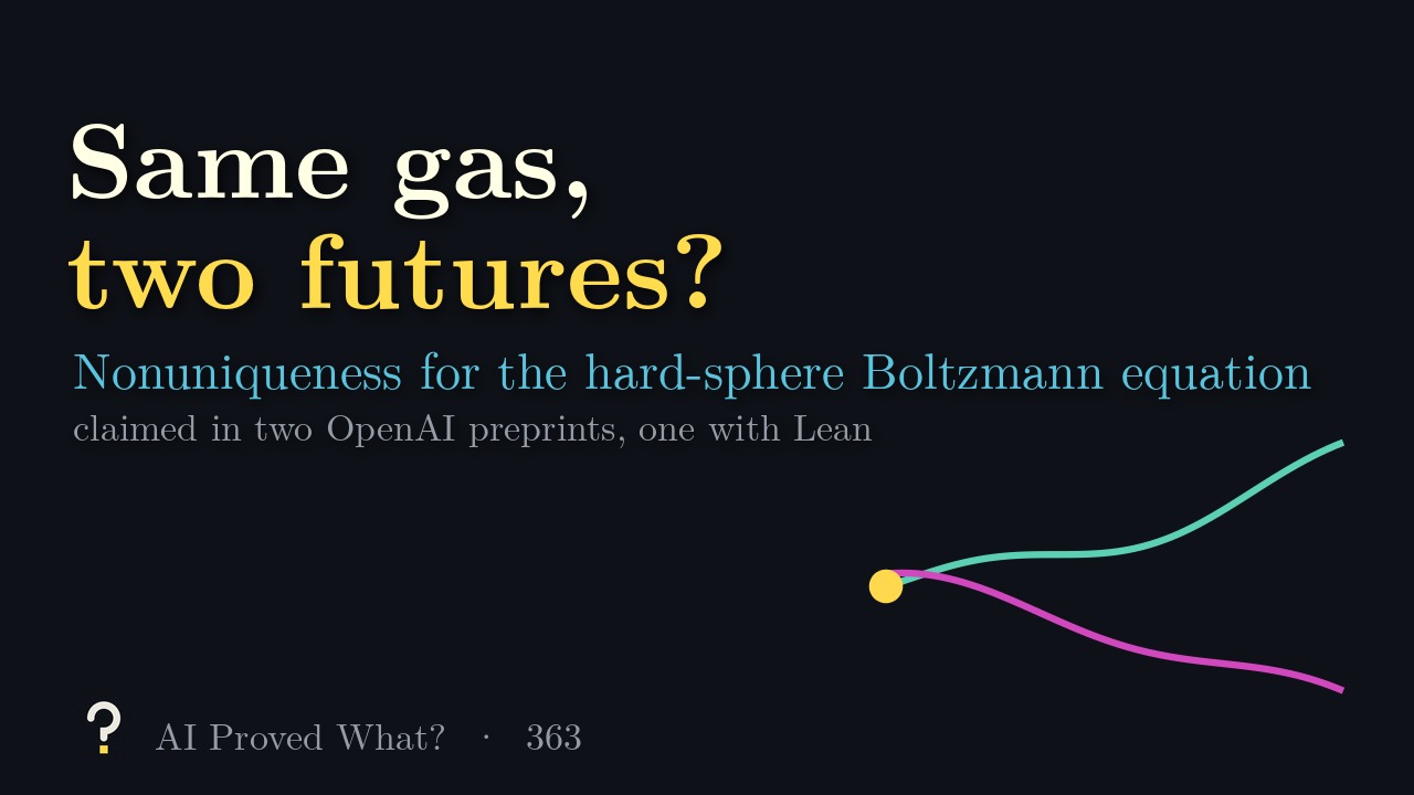 Play Episode 363: Same gas, two futures? A yellow dot from which a teal and a pink path diverge.