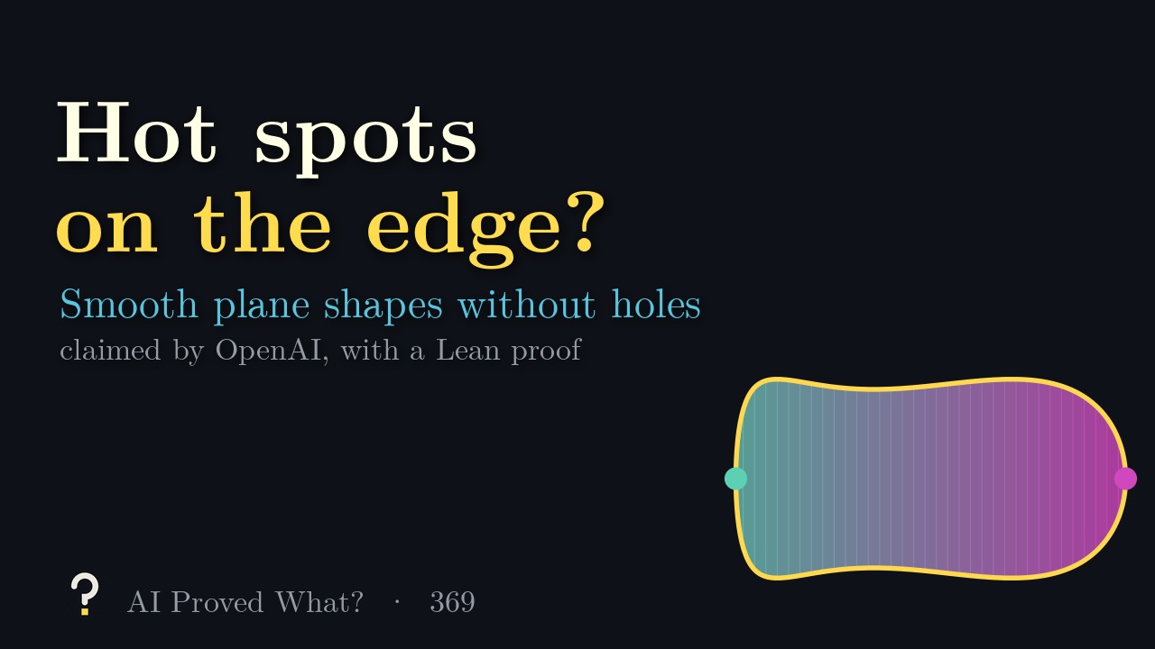 Play Episode 369: Hot spots on the edge? A smooth plate shaded from cold to hot, with the cold and hot spots on its edge.